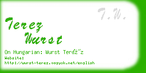 terez wurst business card